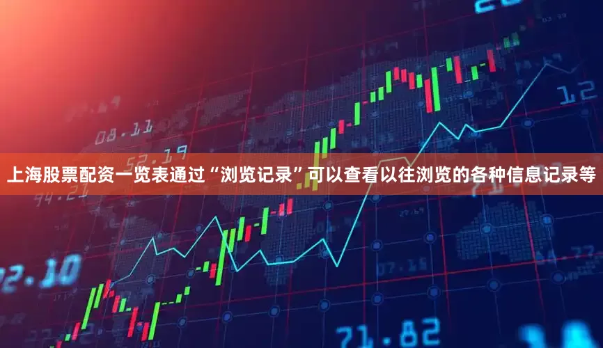 上海股票配资一览表通过“浏览记录”可以查看以往浏览的各种信息记录等